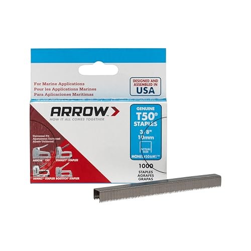 Arrow 506m1 t50 monel staples - arrow,